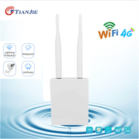 TIANJIE szybki zewnętrzny 4G LTE bezprzewodowy AP wodoodporny odblokuj kartę Sim Router wi-fi Hotspot CPE LAN/WAN RJ45 port Modem Dongle 1